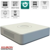 HIKVISION DS-7108HGHI-F1/N 8 Kanal DVR Kayıt Cihazı 2MP - 1
